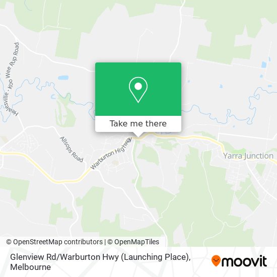 Glenview Rd / Warburton Hwy (Launching Place) map
