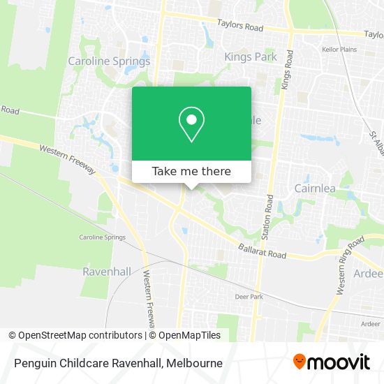 Penguin Childcare Ravenhall map