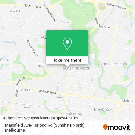 Mansfield Ave / Furlong Rd (Sunshine North) map