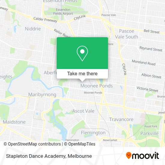 Mapa Stapleton Dance Academy