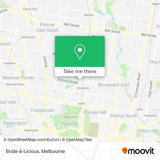 Bride-A-Licious map
