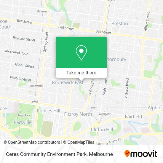 Ceres Community Environment Park map