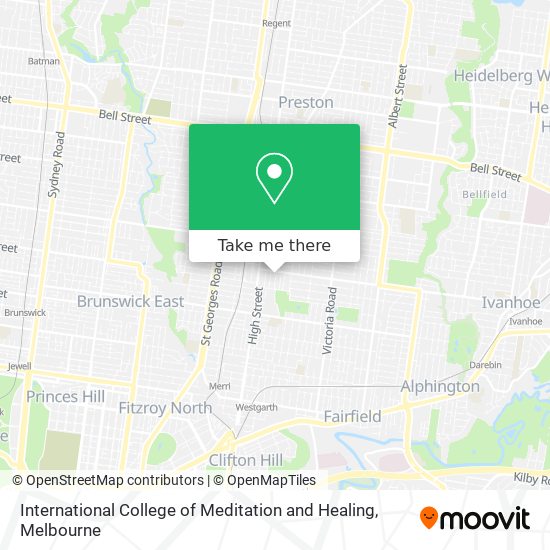 International College of Meditation and Healing map