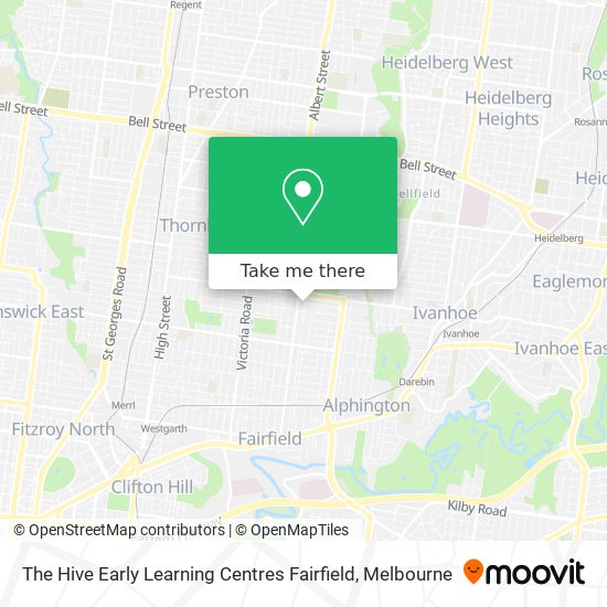 The Hive Early Learning Centres Fairfield map