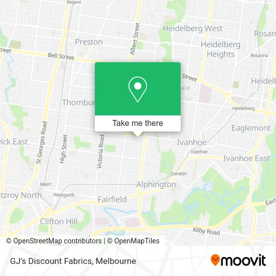 GJ's Discount Fabrics map