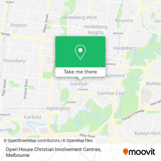 Open House Christian Involvement Centres map