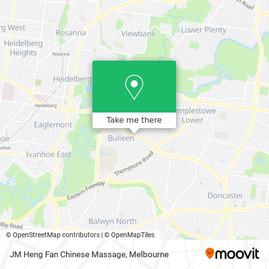 JM Heng Fan Chinese Massage map