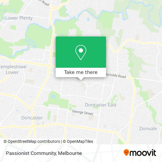 Passionist Community map
