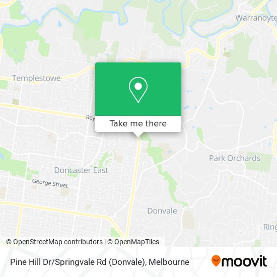 Pine Hill Dr / Springvale Rd (Donvale) map