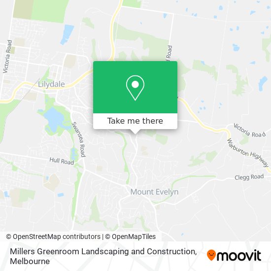 Millers Greenroom Landscaping and Construction map
