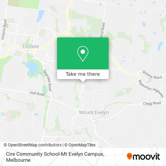 Cire Community School-Mt Evelyn Campus map