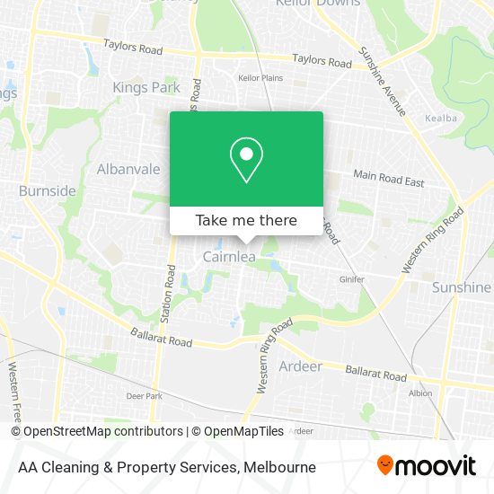 AA Cleaning & Property Services map