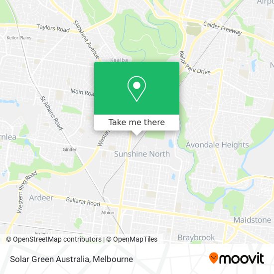 Mapa Solar Green Australia