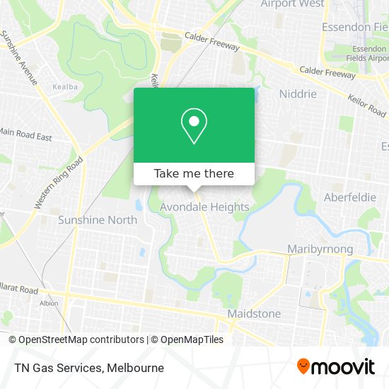 TN Gas Services map