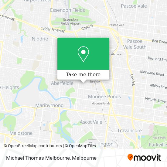 Mapa Michael Thomas Melbourne