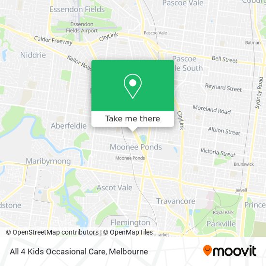 All 4 Kids Occasional Care map