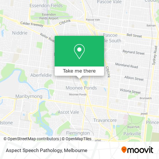 Aspect Speech Pathology map
