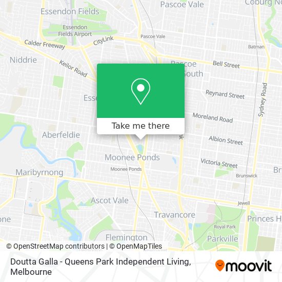 Doutta Galla - Queens Park Independent Living map