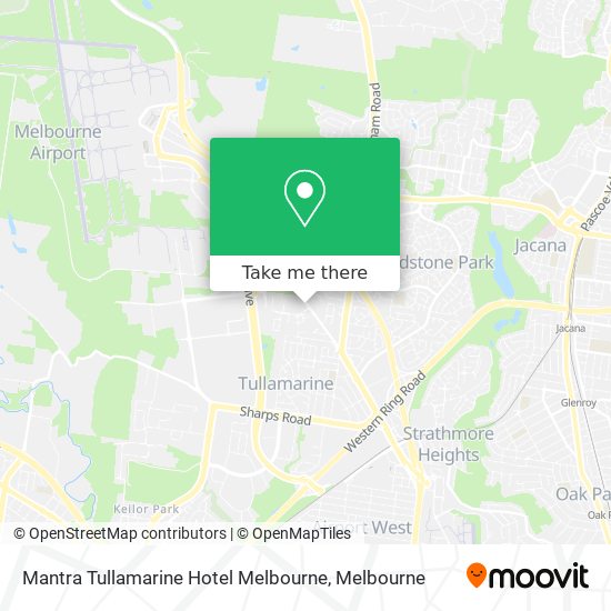 Mantra Tullamarine Hotel Melbourne map