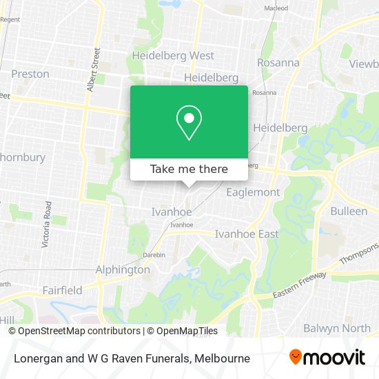 Lonergan and W G Raven Funerals map