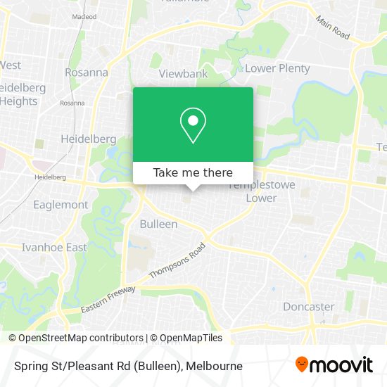 Spring St / Pleasant Rd (Bulleen) map