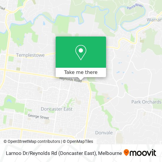 Larnoo Dr / Reynolds Rd (Doncaster East) map