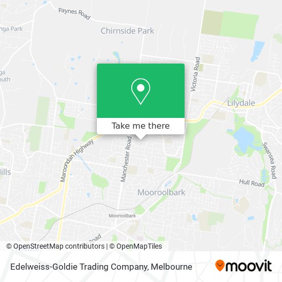 Edelweiss-Goldie Trading Company map