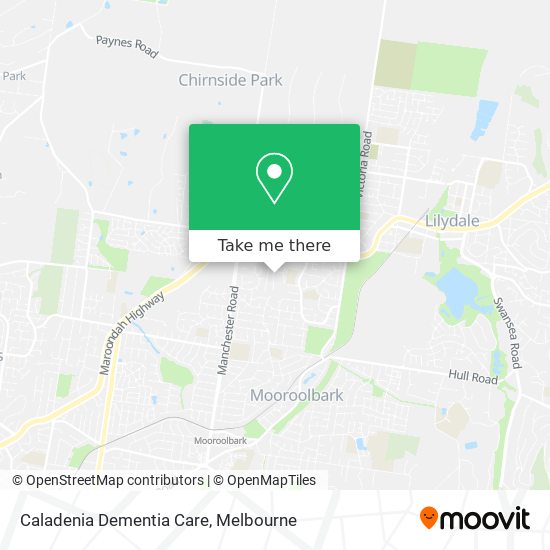 Caladenia Dementia Care map