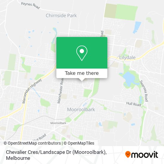 Chevalier Cres / Landscape Dr (Mooroolbark) map