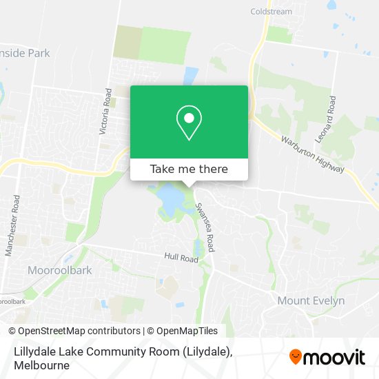 Mapa Lillydale Lake Community Room (Lilydale)