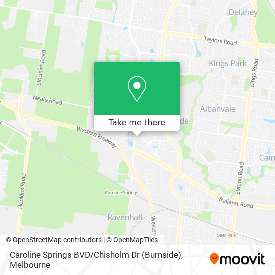 Caroline Springs BVD / Chisholm Dr (Burnside) map