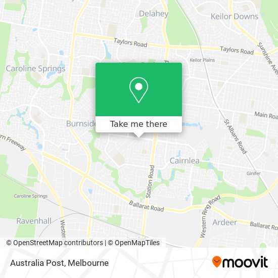 Australia Post map