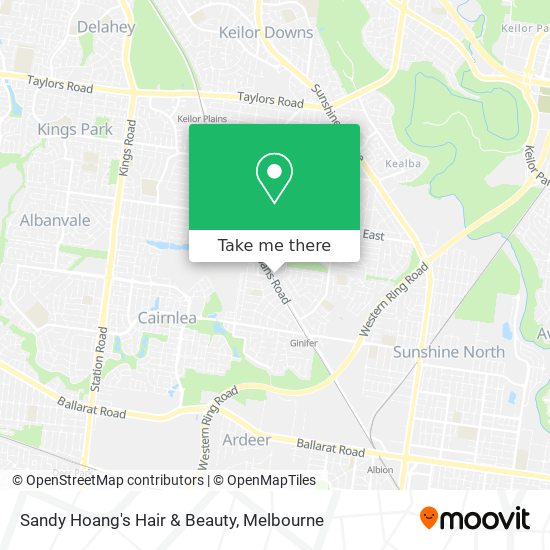 Sandy Hoang's Hair & Beauty map