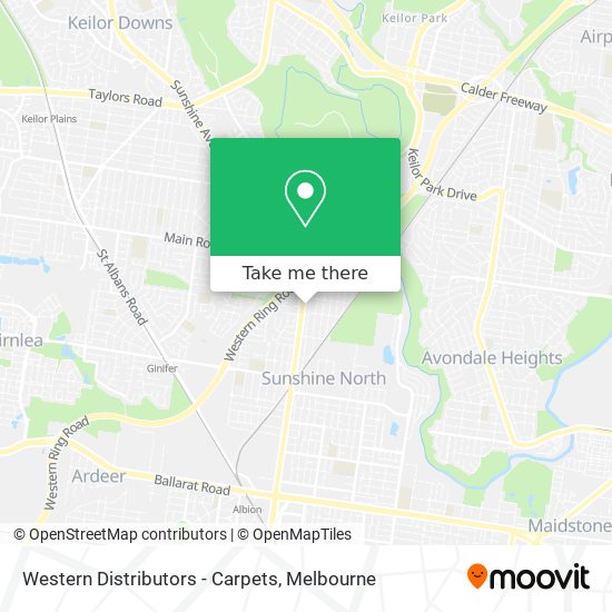 Western Distributors - Carpets map