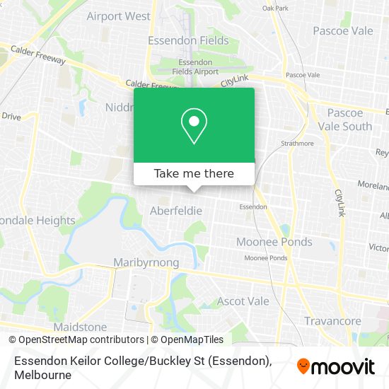 Essendon Keilor College / Buckley St map