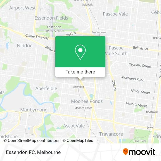 Essendon FC map