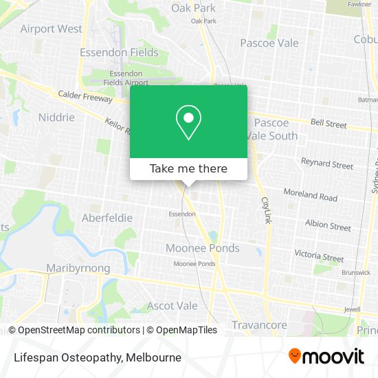 Lifespan Osteopathy map