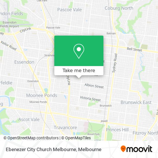 Ebenezer City Church Melbourne map