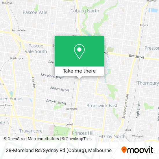 28-Moreland Rd / Sydney Rd (Coburg) map