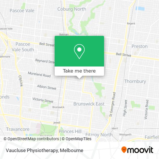 Vaucluse Physiotherapy map