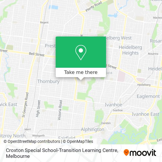 Mapa Croxton Special School-Transition Learning Centre