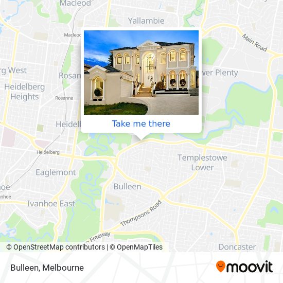 Bulleen map