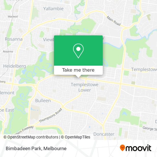 Bimbadeen Park map