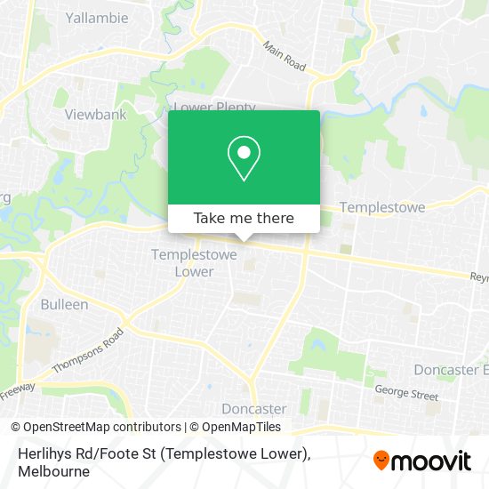 Herlihys Rd / Foote St (Templestowe Lower) map