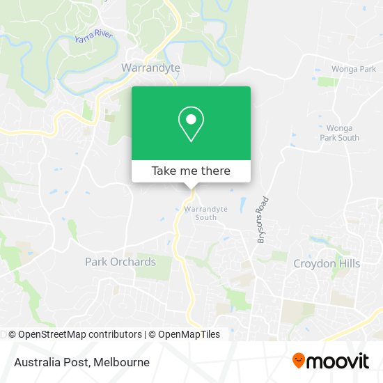 Australia Post map