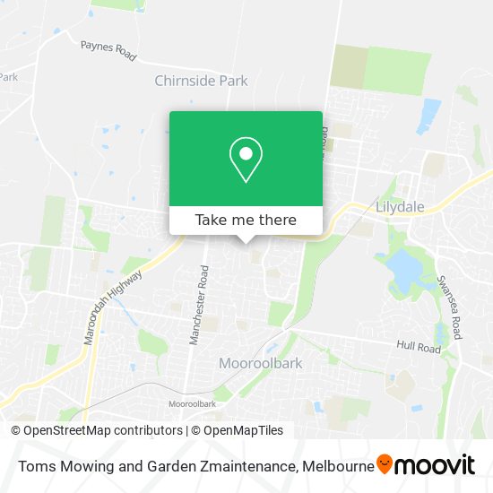 Toms Mowing and Garden Zmaintenance map