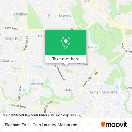 Elephant Trunk Coin Laundry map