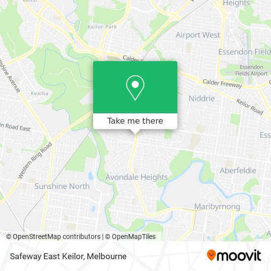 Safeway East Keilor map