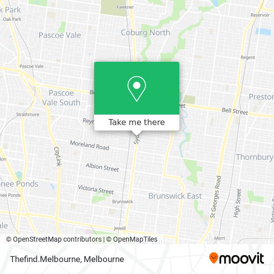 Thefind.Melbourne map