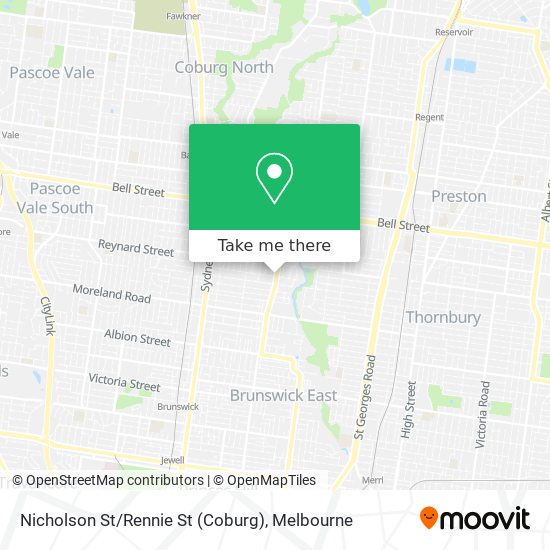 Nicholson St / Rennie St (Coburg) map